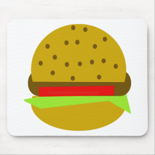 hamburger food fast food burger mouse mat
