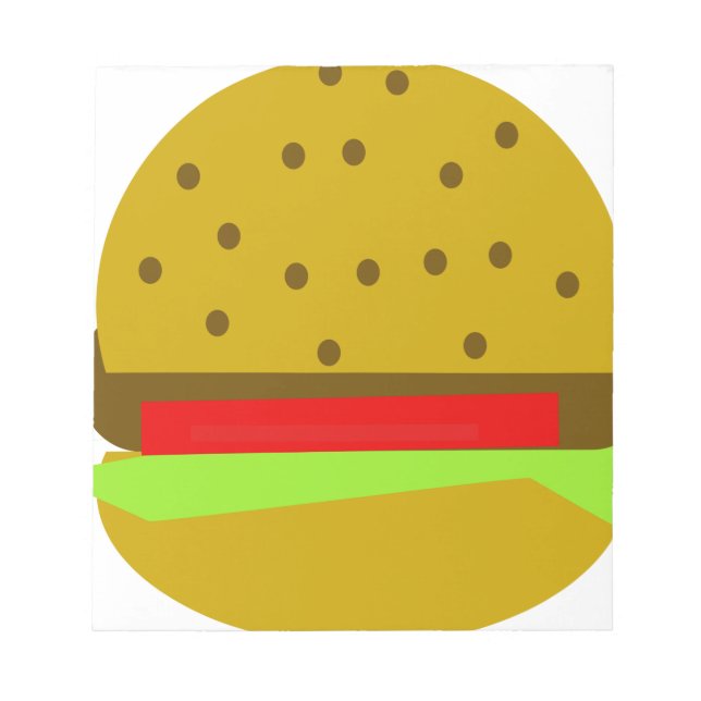 hamburger food fast food burger notepad (Front)