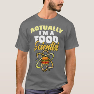 Hamburger Food Scientist Funny Fast Food Cheese Bu T-Shirt