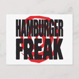 Hamburger Freak Postcard