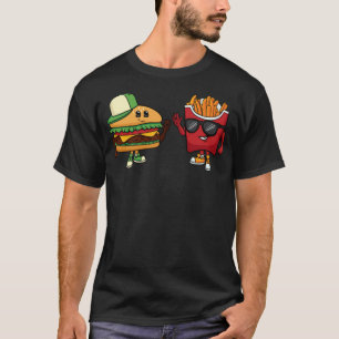 Hamburger & French Fries Chef pastries baked chef T-Shirt