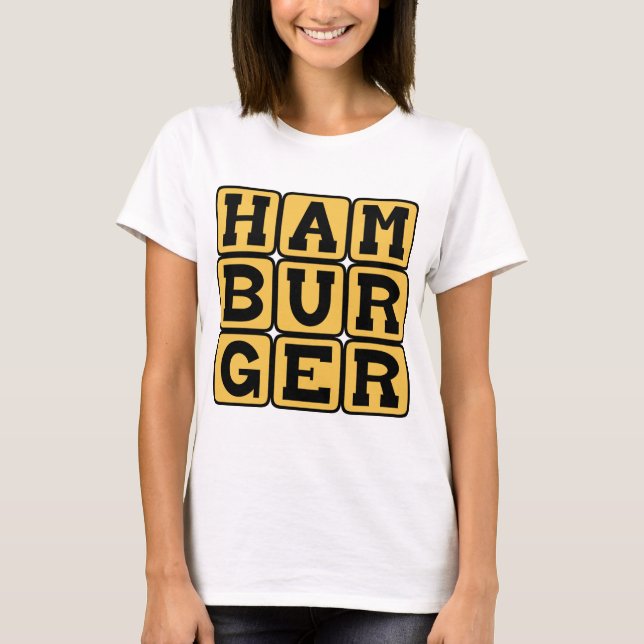 Hamburger, Ground Beef Patty T-Shirt (Front)