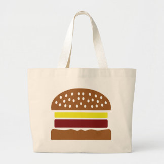hamburger icon large tote bag