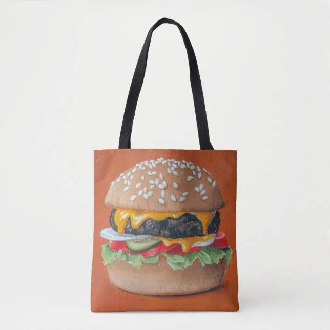 Hamburger Illustration bags (Front)