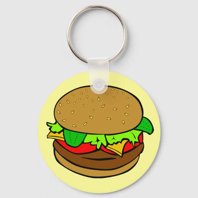 Hamburger Key Ring (Front)