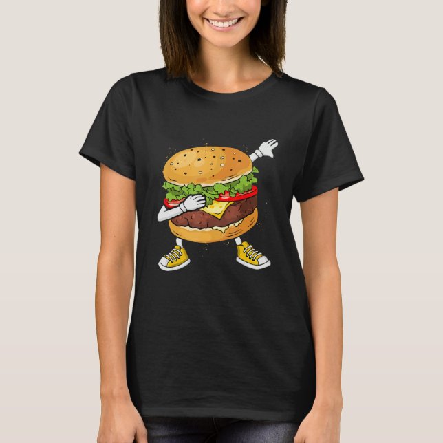 Hamburger Kids Men Women Cheeseburger T-Shirt (Front)