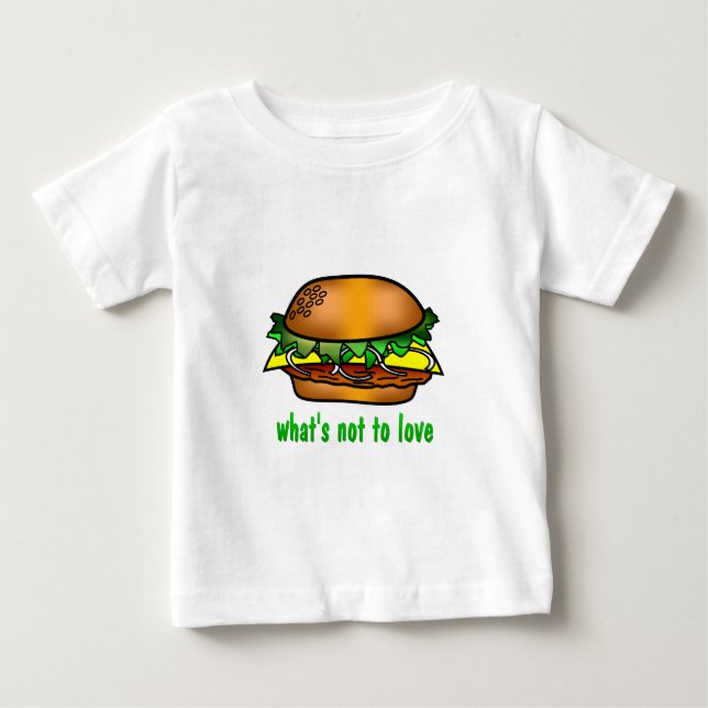 Hamburger Love Baby T-Shirt (Front)
