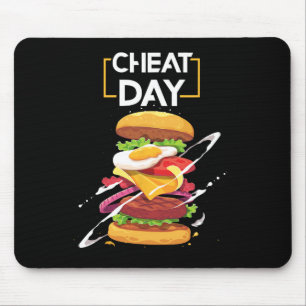 Hamburger Lover Gift Fast Food Gym Workout Cheat D Mouse Mat