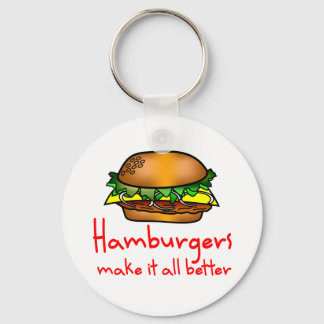 Hamburger Lover Key Ring