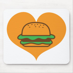 Hamburger lover mouse mat