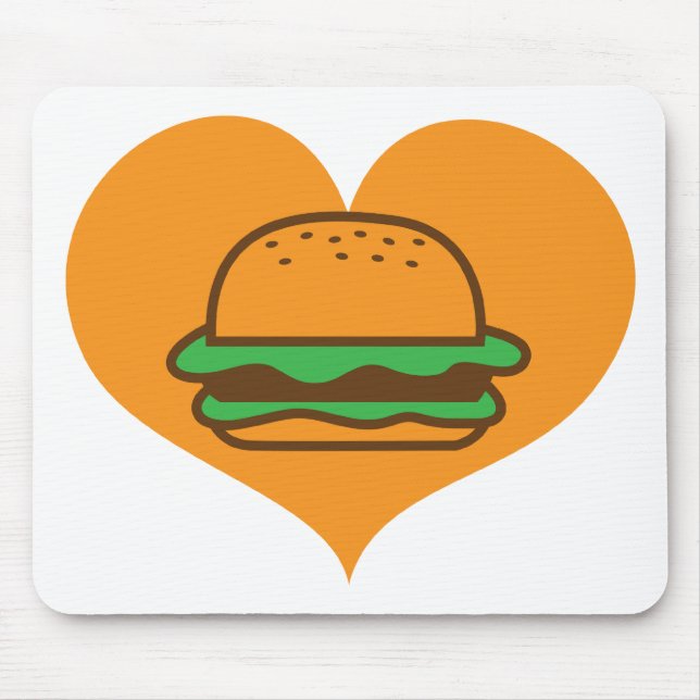 Hamburger lover mouse mat (Front)