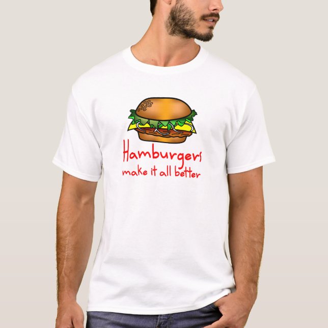Hamburger Lover T-Shirt (Front)