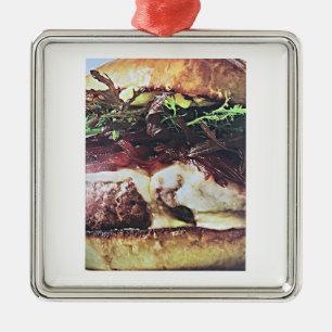 **HAMBURGER LOVER'S** CHRISTMAS ORNAMENT