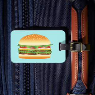 Hamburger Luggage Tag