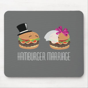 Hamburger Marriage -- ASL play on words Mouse Mat