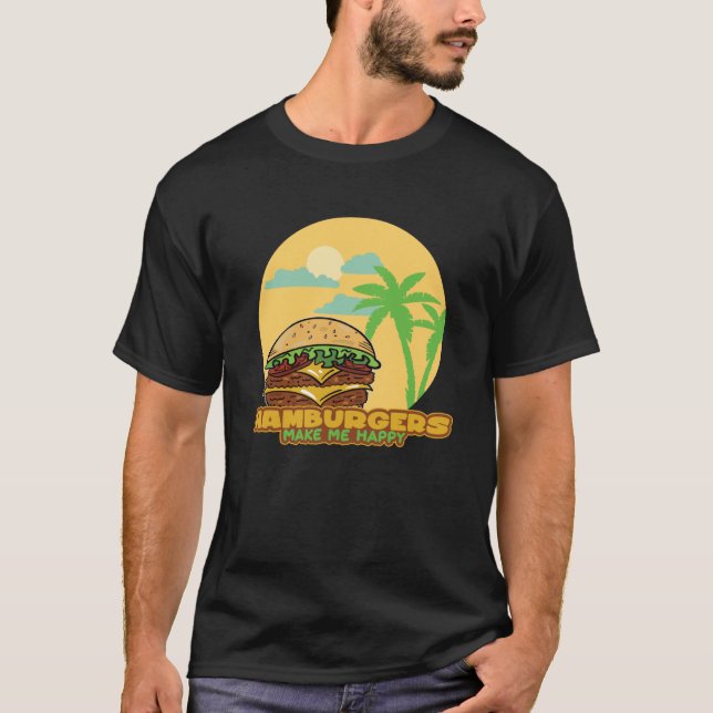 Hamburger  Meals Food T-Shirt (Front)