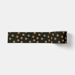 hamburger pattern grosgrain ribbon