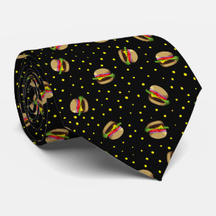 hamburger pattern tie