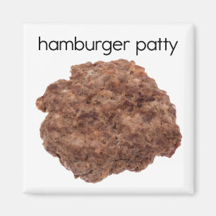 Hamburger Patty Refrigerator Magnet
