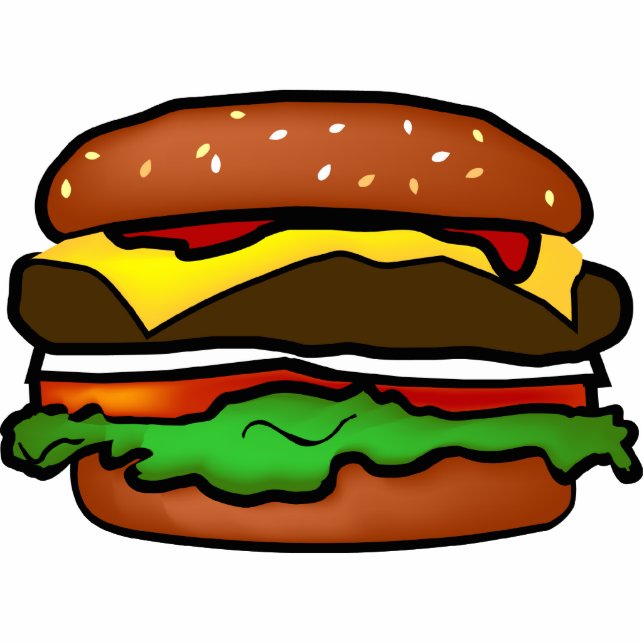 Hamburger Photo Slupture Standing Photo Sculpture (Front)