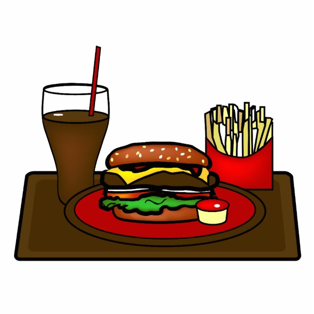 Hamburger Platter Photo Sculpture (Front)