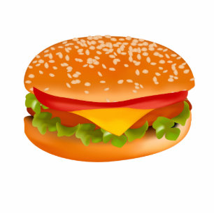 Hamburger Standing Photo Sculpture