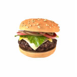 Hamburger Standing Photo Sculpture<br><div class="desc">This is a 3d illustration of a hamburger.</div>