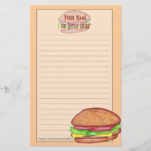 Hamburger Stationery