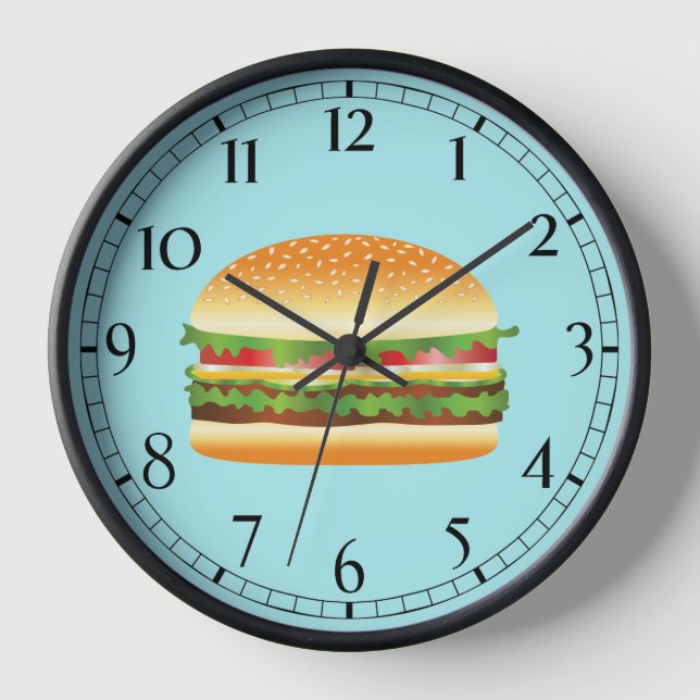 Hamburger Wall Clock (Front)