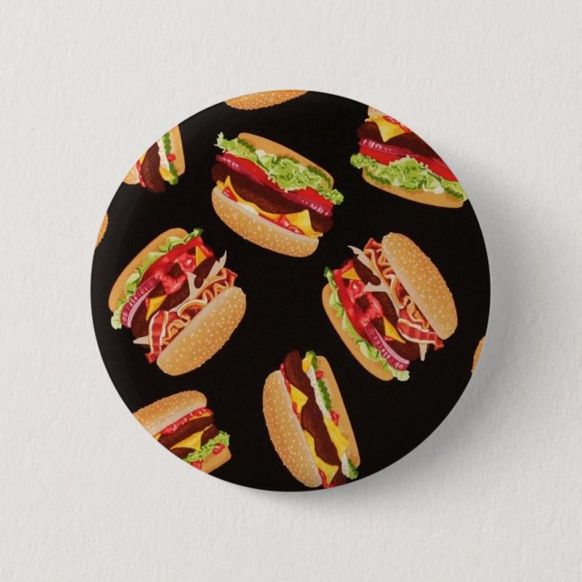 Hamburgers 6 Cm Round Badge (Front)