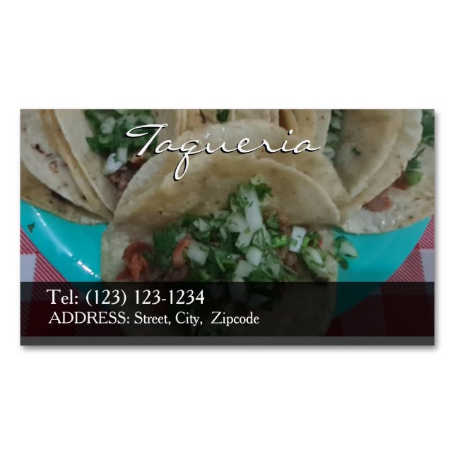 hamburgers editable   business card (Front)