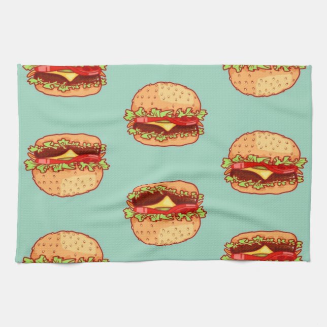 Hamburgers Kitchen Towel (Horizontal)