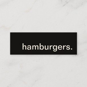 hamburgers. loyalty punch card