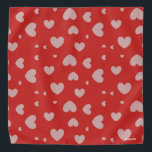 HAMbWG - Bandanna - Hearts - Grey with Any Colour<br><div class="desc">HAMbyWhiteGlove - Hearts Bandanna - Grey with any colour!</div>