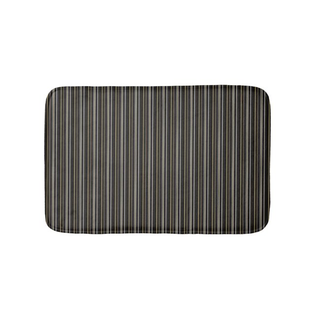 HAMbWG - Bath Matt - Blk Br Stripe 2b Mat (Front)