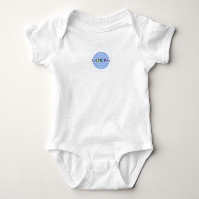 HAMbWG - Boho Baby - Light Blue Bodysuit (Front)