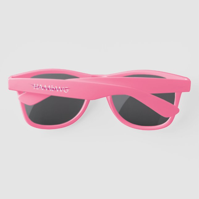 HAMbWG Casual Fun Sunglasses - Pink (Back)
