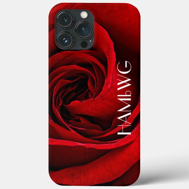 HAMbWG  - Cell Phone Case - Red Rose (Back)