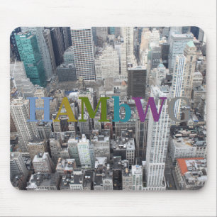 HAMbWG - City Scape - Grey Mouse Mat