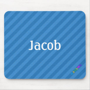 HAMbWG - Computer Mouse - Blue Diagonal Mat