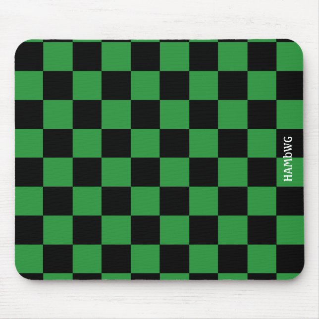 HAMbWG - Computer Mouse -  Chequered Mat (Front)