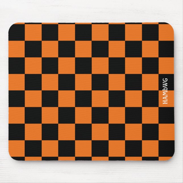 HAMbWG - Computer Mouse -  Chequered Mat (Front)