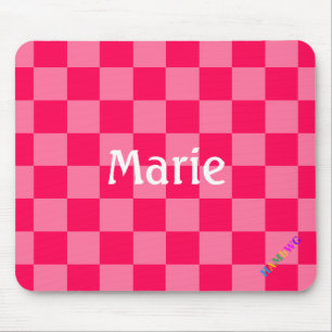 HAMbWG - Computer Mouse - Hot Pink Chequered Mat