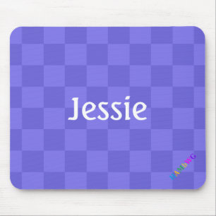 HAMbWG - Computer Mouse - Purple Chequered Diagona Mat