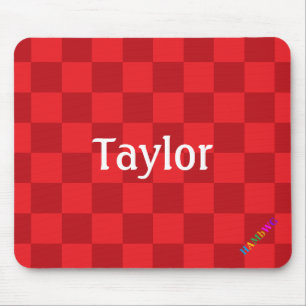 HAMbWG - Computer Mouse - Red Checker Mat