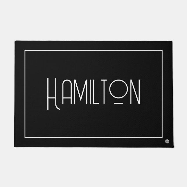 HAMbWG - Custom Door Mat in Any Colour w Name (Front)