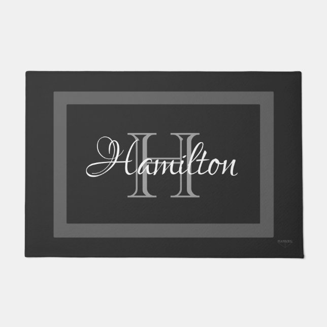 HAMbWG - Custom Door Mat in Any Colour w Name (Front)