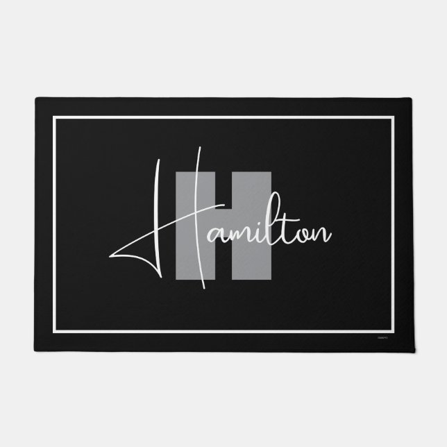 HAMbWG - Custom Door Mat in Any Colour w Name (Front)