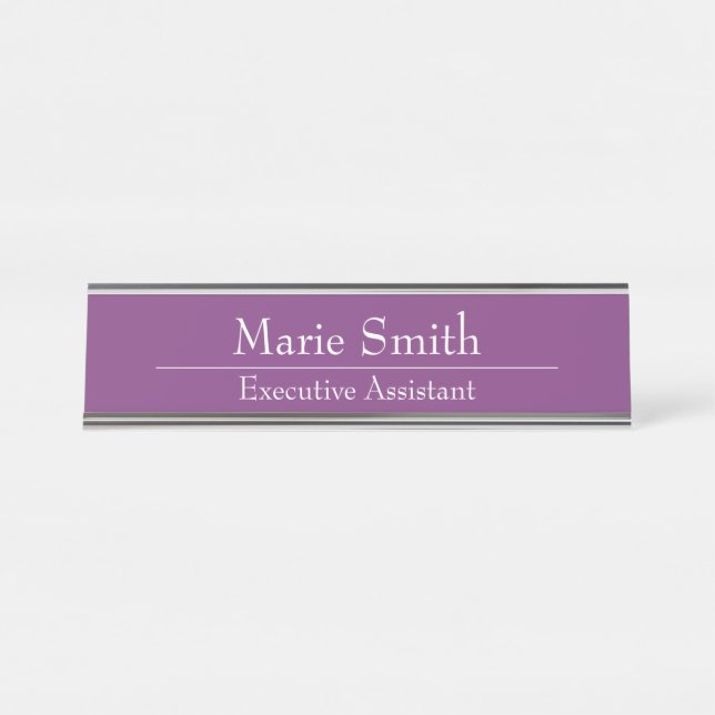 HAMbWG - Desk Name Plate - Name and title (Front)