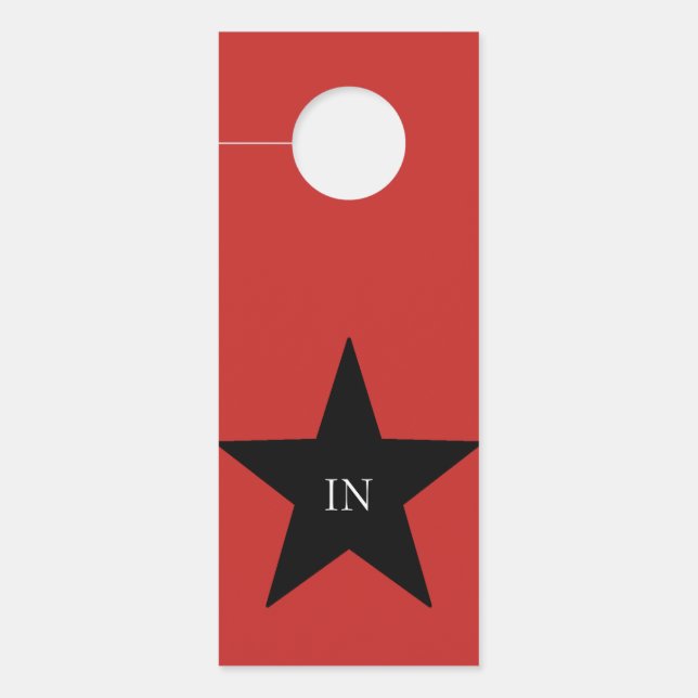 HAMbWG - Door Knob Message - Star Door Hanger (Front)